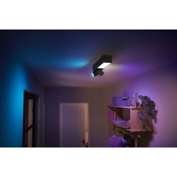 Philips HUE Centris Deckenleuchte LED Schwarz, 3-flammig, Farbwechsler