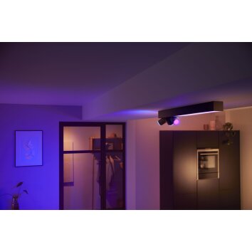 Philips HUE Centris Deckenleuchte LED Schwarz, 3-flammig, Farbwechsler
