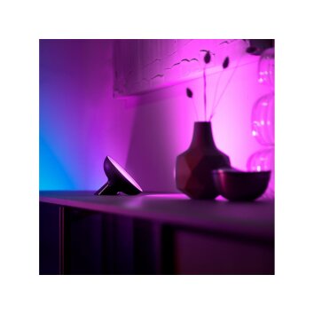 Philips HUE Bloom Tischleuchte LED Schwarz, 1-flammig, Farbwechsler