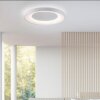 Leuchten Direkt ANIKA Deckenleuchte LED Weiß, 1-flammig, Fernbedienung
