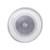 Leuchten Direkt DION Deckenventilator LED Silber, 1-flammig, Fernbedienung, Farbwechsler