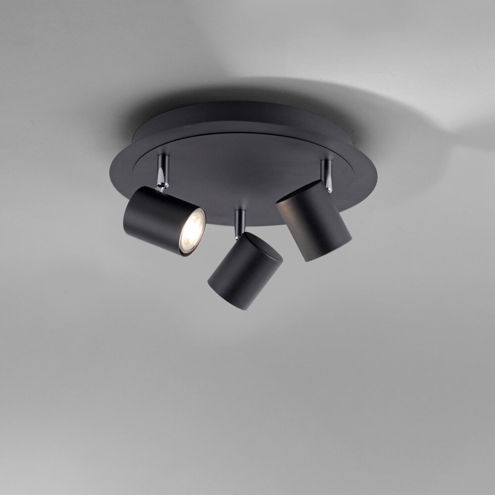 Leuchten Direkt TARIK Deckenleuchte LED Schwarz, 3-flammig main product photo