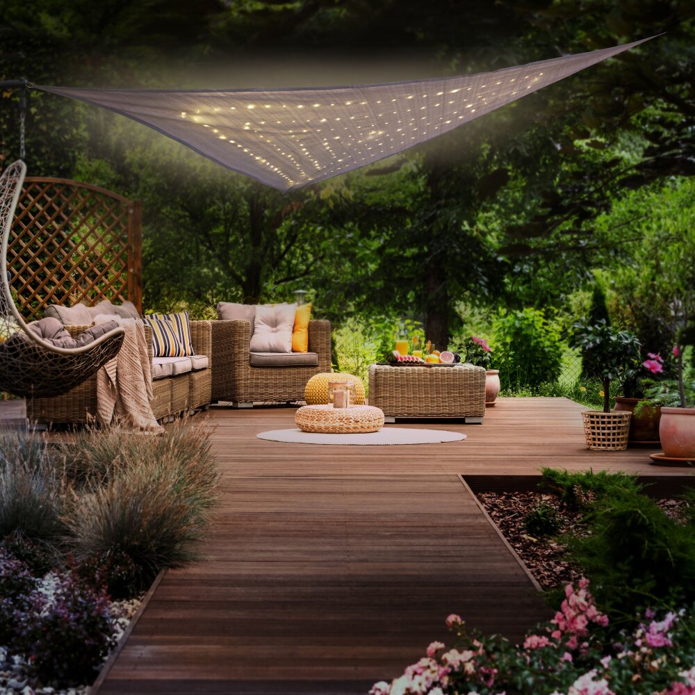 Leuchten Direkt SEGEL Sonnenselgel LED Grau, 1-flammig main product photo