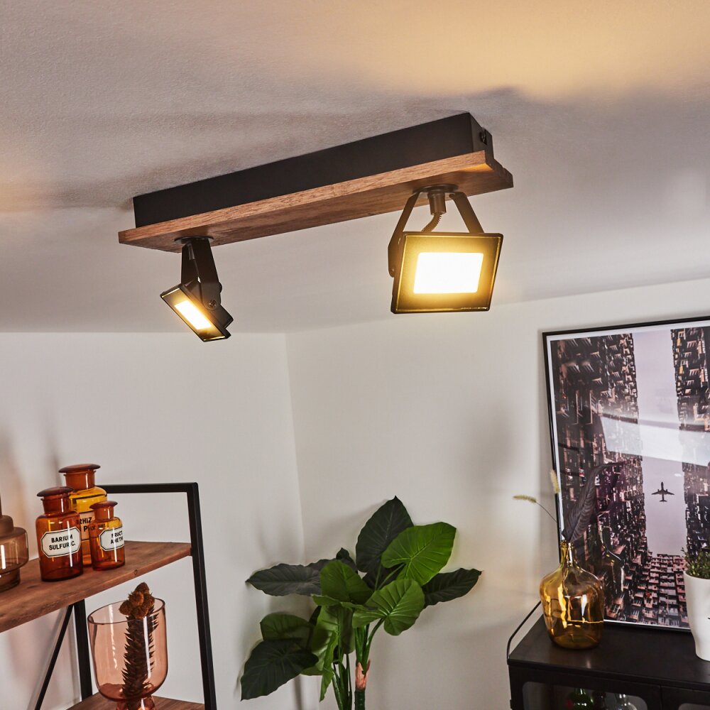 Giresta Deckenleuchte LED Braun, Schwarz, 2-flammig main product photo