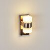 Tiarp Außenwandleuchte LED Nickel-Matt, 2-flammig, Bewegungsmelder