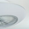 Chaville Deckenventilator LED Weiß, 1-flammig, Fernbedienung
