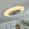 Chaville Deckenventilator LED Weiß, 1-flammig, Fernbedienung