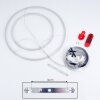Canisteo Pendelleuchte LED Silber, 2-flammig, Fernbedienung, Farbwechsler
