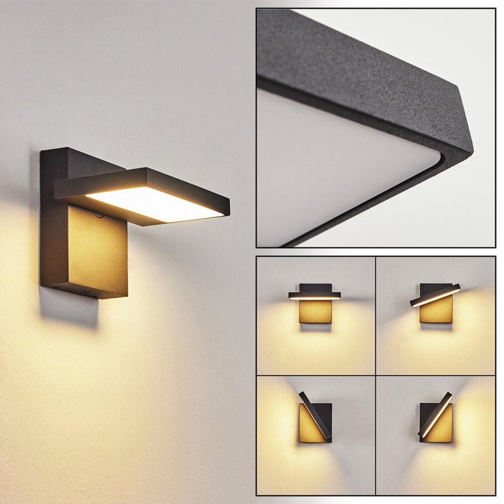 Lyckan Außenwandleuchte LED Schwarz, 1-flammig main product photo