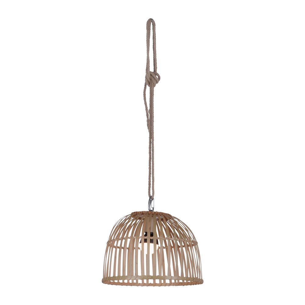 Leuchten Direkt DAVID Pendelleuchte LED Braun, 1-flammig, Fernbedienung, Farbwechsler main product photo