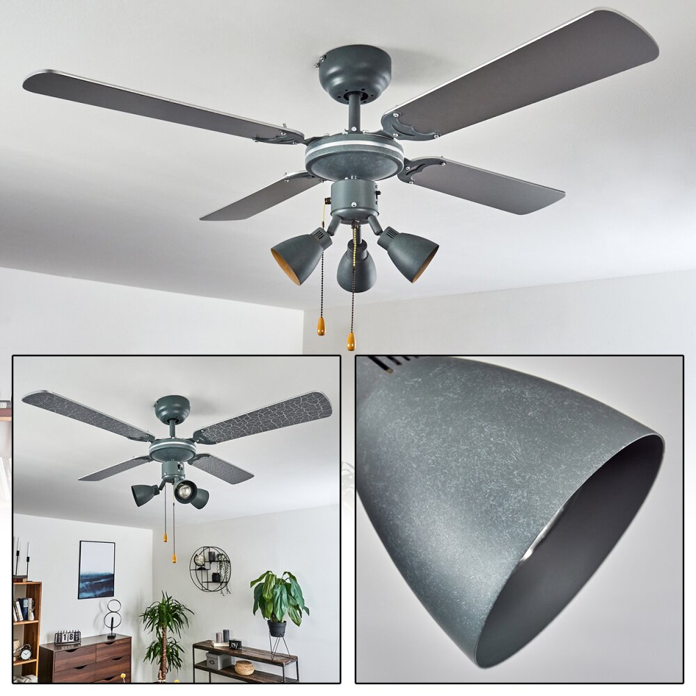 Marigliano Deckenventilator Grau, Silber main product photo