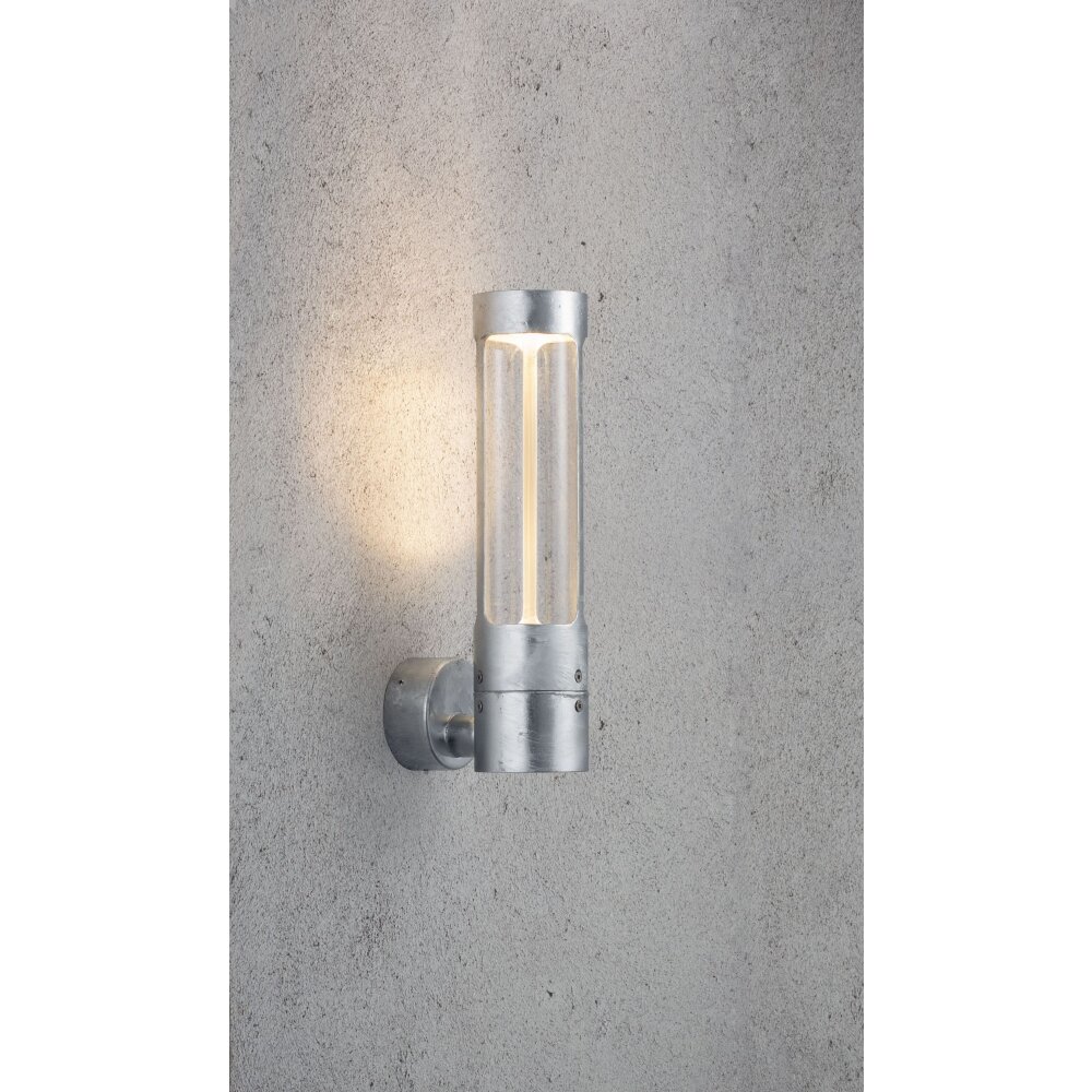 Nordlux HELIX Außenwandleuchte Silber, 1-flammig main product photo