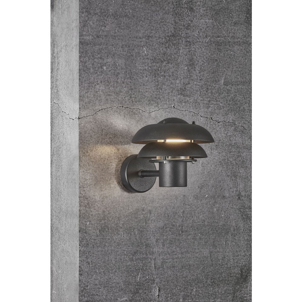Nordlux KURNOS Außenwandleuchte Schwarz, 1-flammig main product photo