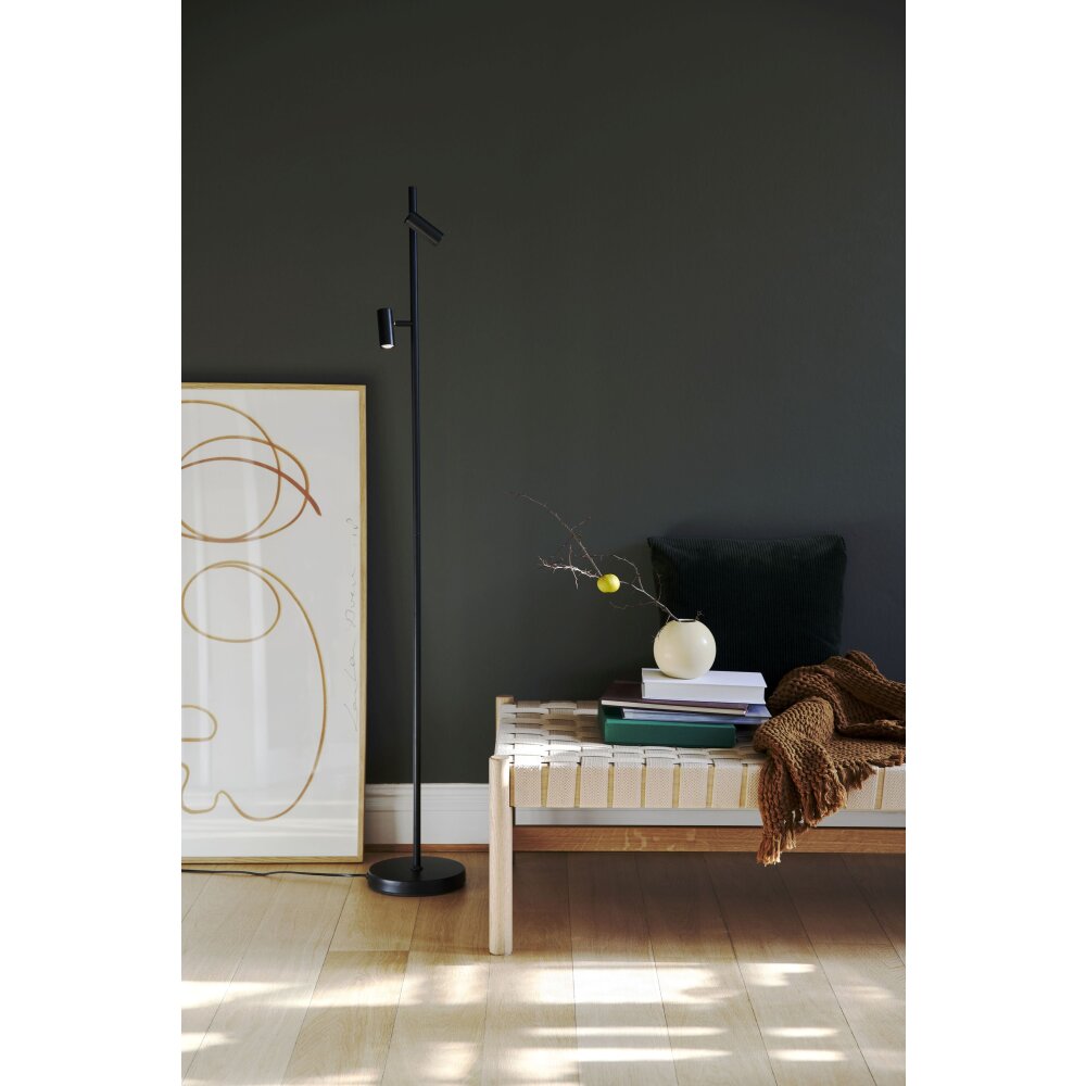 Nordlux OMARI Stehleuchte LED Schwarz, 2-flammig main product photo