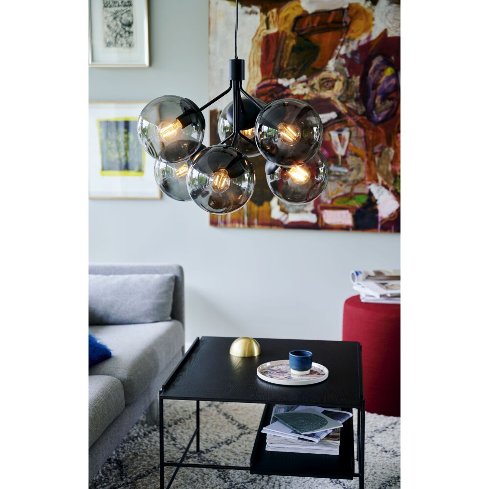 Nordlux IVONA Pendelleuchte Schwarz, 6-flammig main product photo