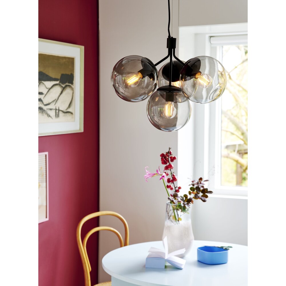 Nordlux IVONA Pendelleuchte Schwarz, 4-flammig main product photo