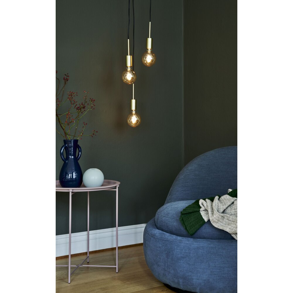 Nordlux PACO Pendelleuchte Messing, 3-flammig main product photo