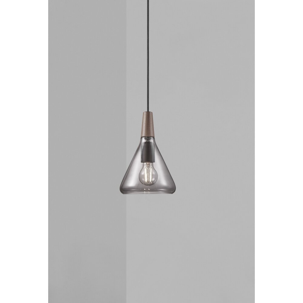 Design For The People by Nordlux NORI Hängeleuchte Braun, Schwarz, 1-flammig main product photo