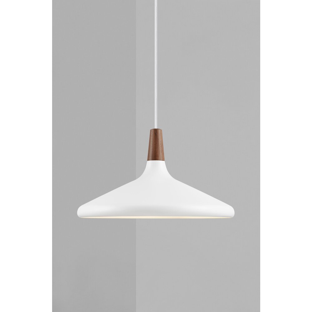 Design For The People by Nordlux NORI Hängeleuchte Braun, Weiß, 1-flammig main product photo
