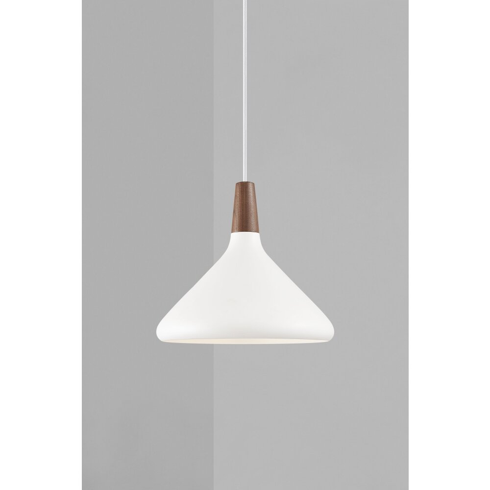 Design For The People by Nordlux NORI Hängeleuchte Braun, Weiß, 1-flammig main product photo