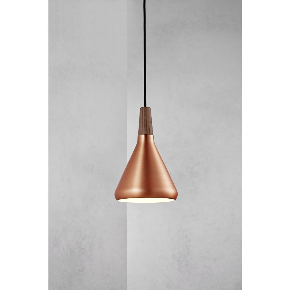 Design For The People by Nordlux NORI Hängeleuchte Braun, Schwarz, 1-flammig main product photo
