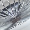 Rivarotta Deckenventilator LED Weiß, 1-flammig, Fernbedienung