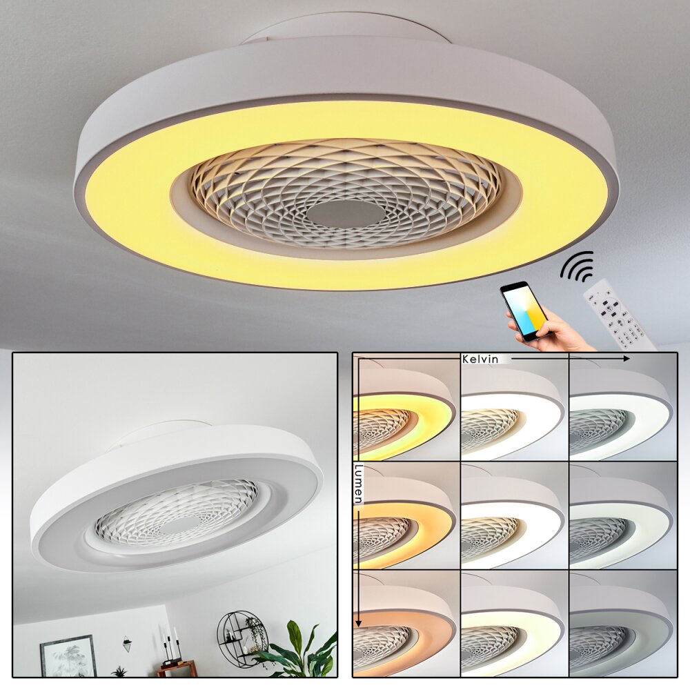Penon Deckenventilator LED Weiß, 1-flammig, Fernbedienung main product photo