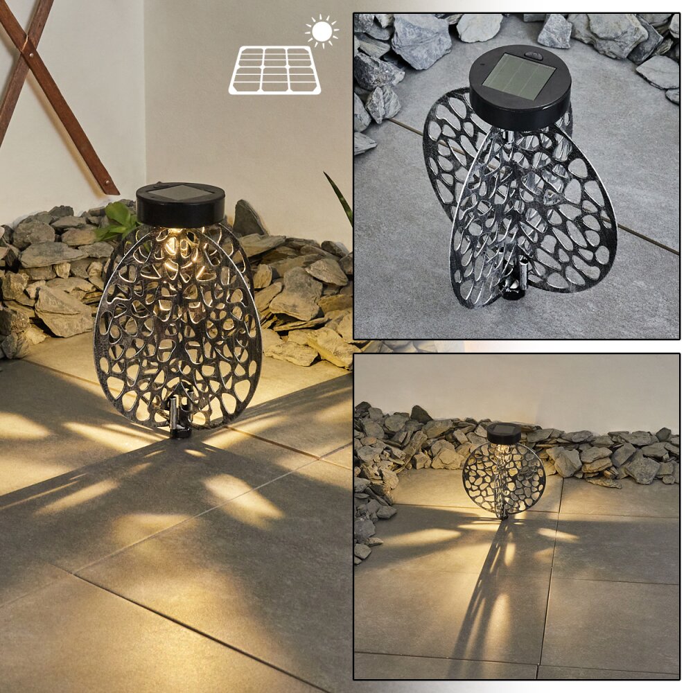 Mesan Solar-Kugelleuchte LED Schwarz, Silber, 1-flammig main product photo