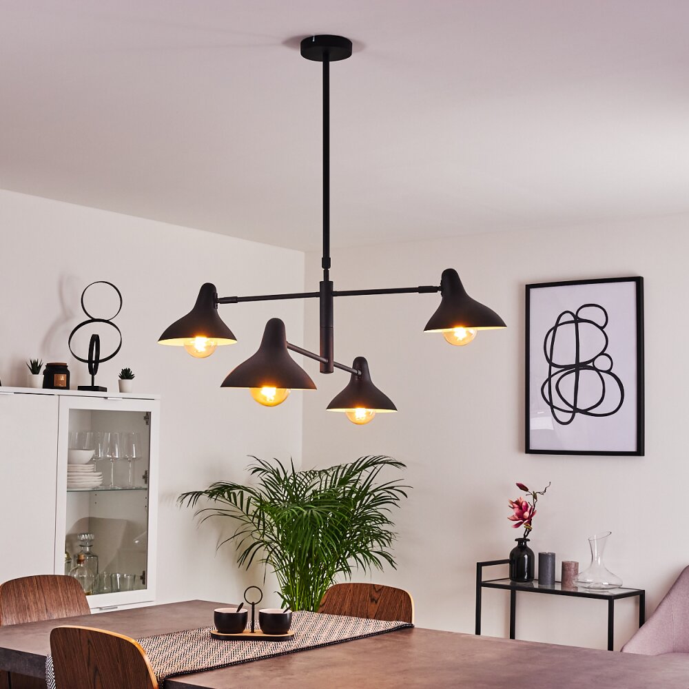 Fort Pendelleuchte Schwarz, 4-flammig main product photo