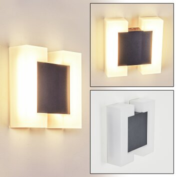 Zoppola  Außenwandleuchte LED Anthrazit, Weiß, 2-flammig