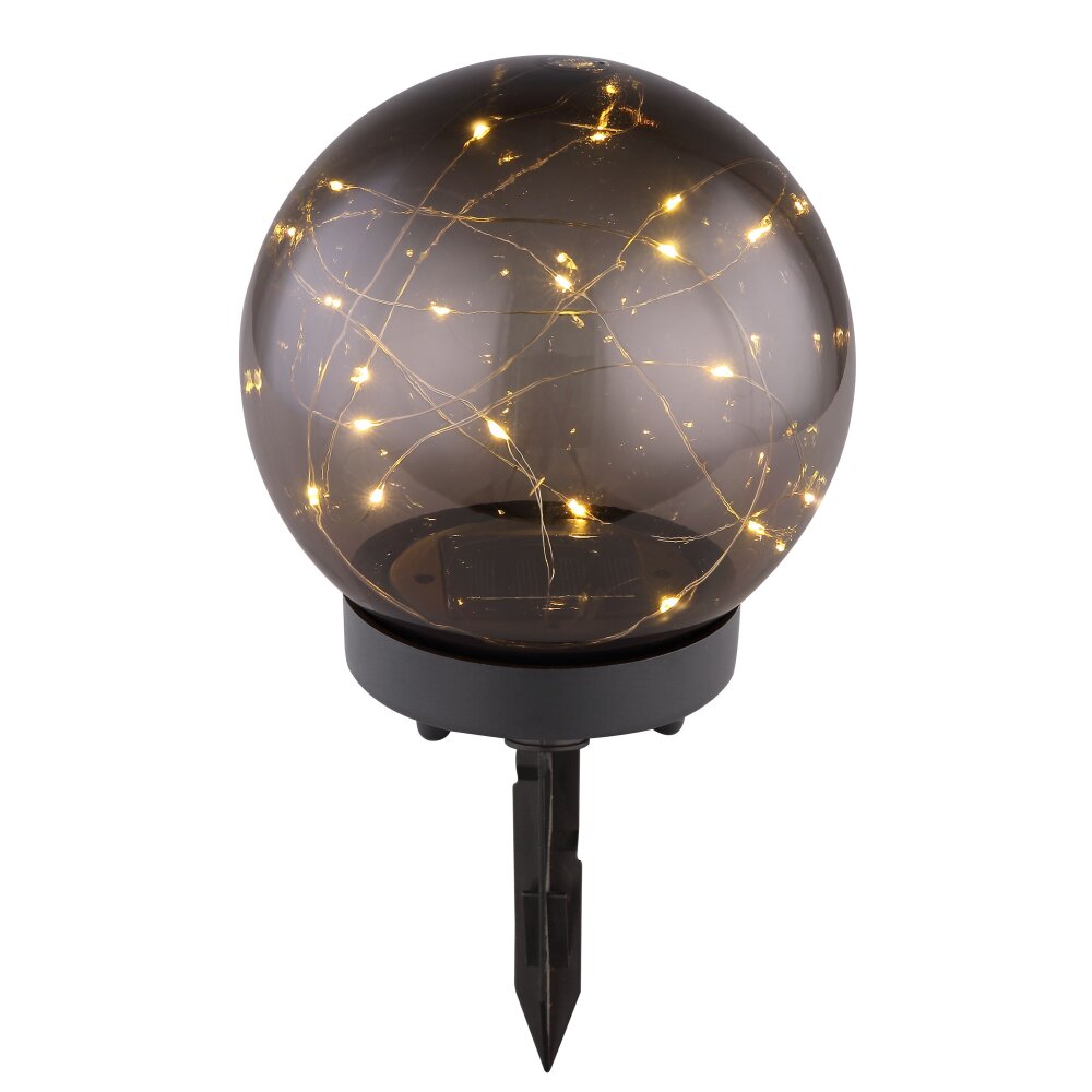 Globo Solarleuchte LED Rauchfarben, 20-flammig main product photo
