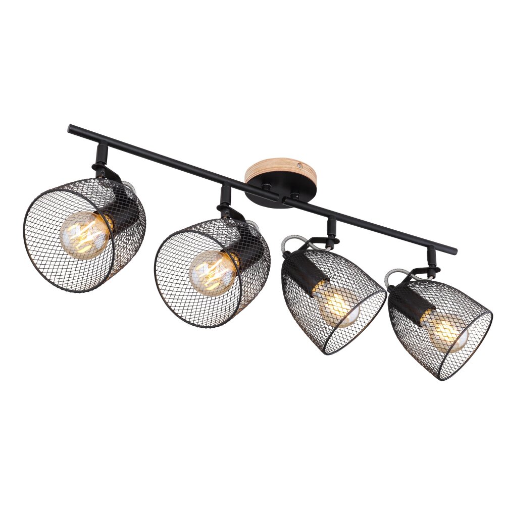 Globo JOSINA Strahler Braun, 4-flammig main product photo