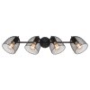 Globo JOSINA Strahler Braun, 4-flammig