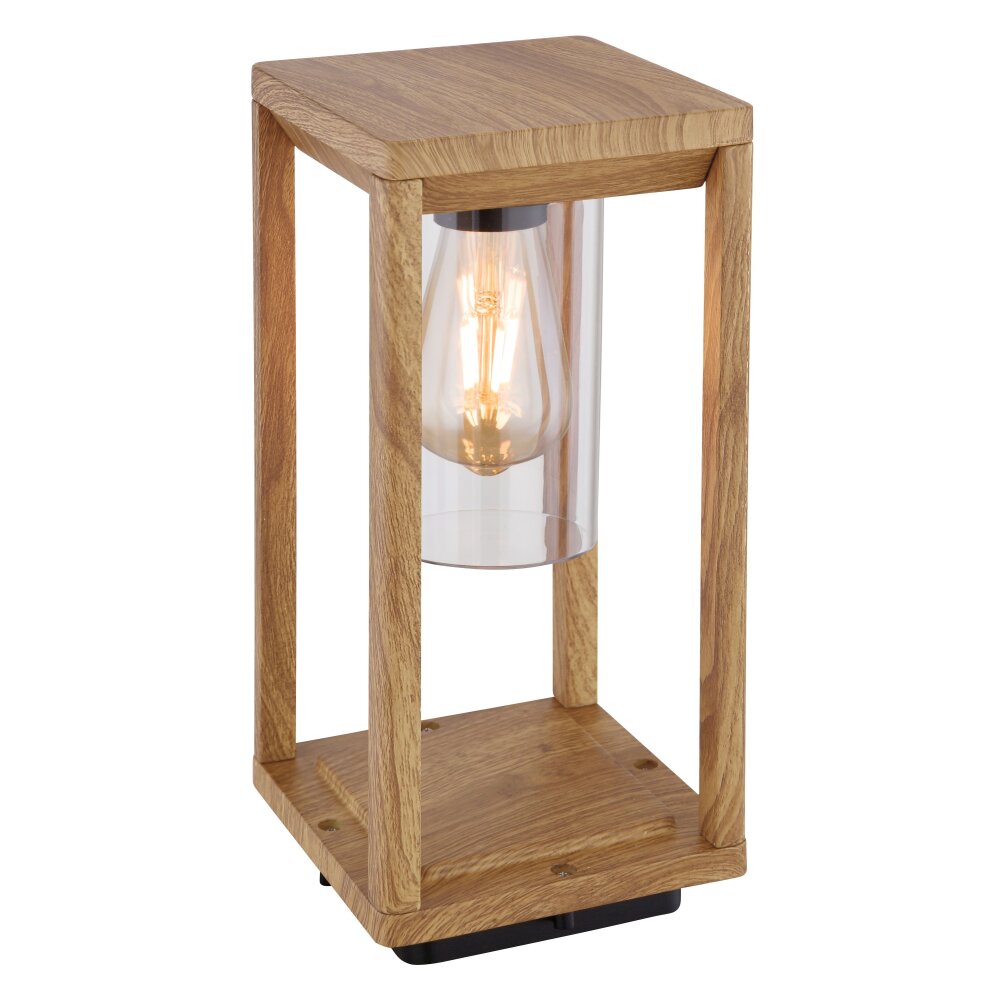 Globo CANDELA Sockelleuchte Holz dunkel, 1-flammig main product photo
