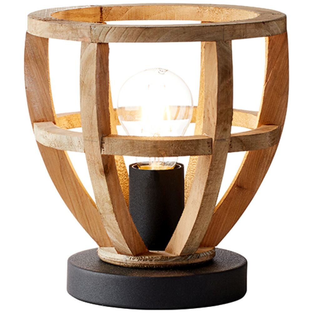 Brilliant Matrix Wood Tischleuchte Schwarz, 1-flammig main product photo