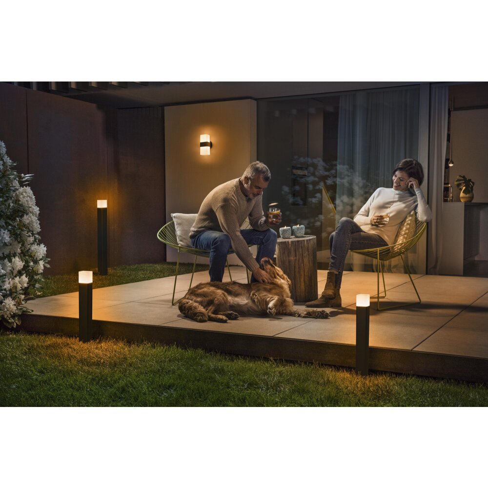 LEDVANCE CUBE Wegeleuchte Grau, 1-flammig, Farbwechsler main product photo