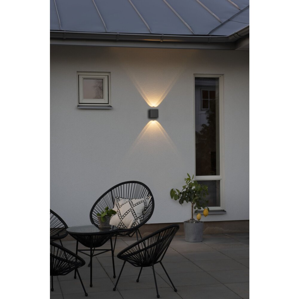 Konstsmide Chieri Außenwandleuchte LED Anthrazit, 4-flammig main product photo