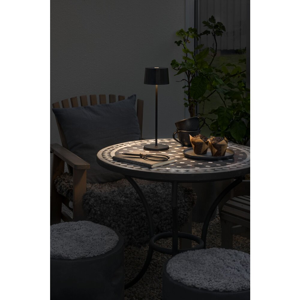 Konstsmide Positano Außentischleuchte LED Schwarz, 1-flammig main product photo