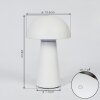 Telve Tischleuchte LED Weiß, 1-flammig