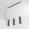 Vimodrone Pendelleuchte Nickel-Matt, 3-flammig