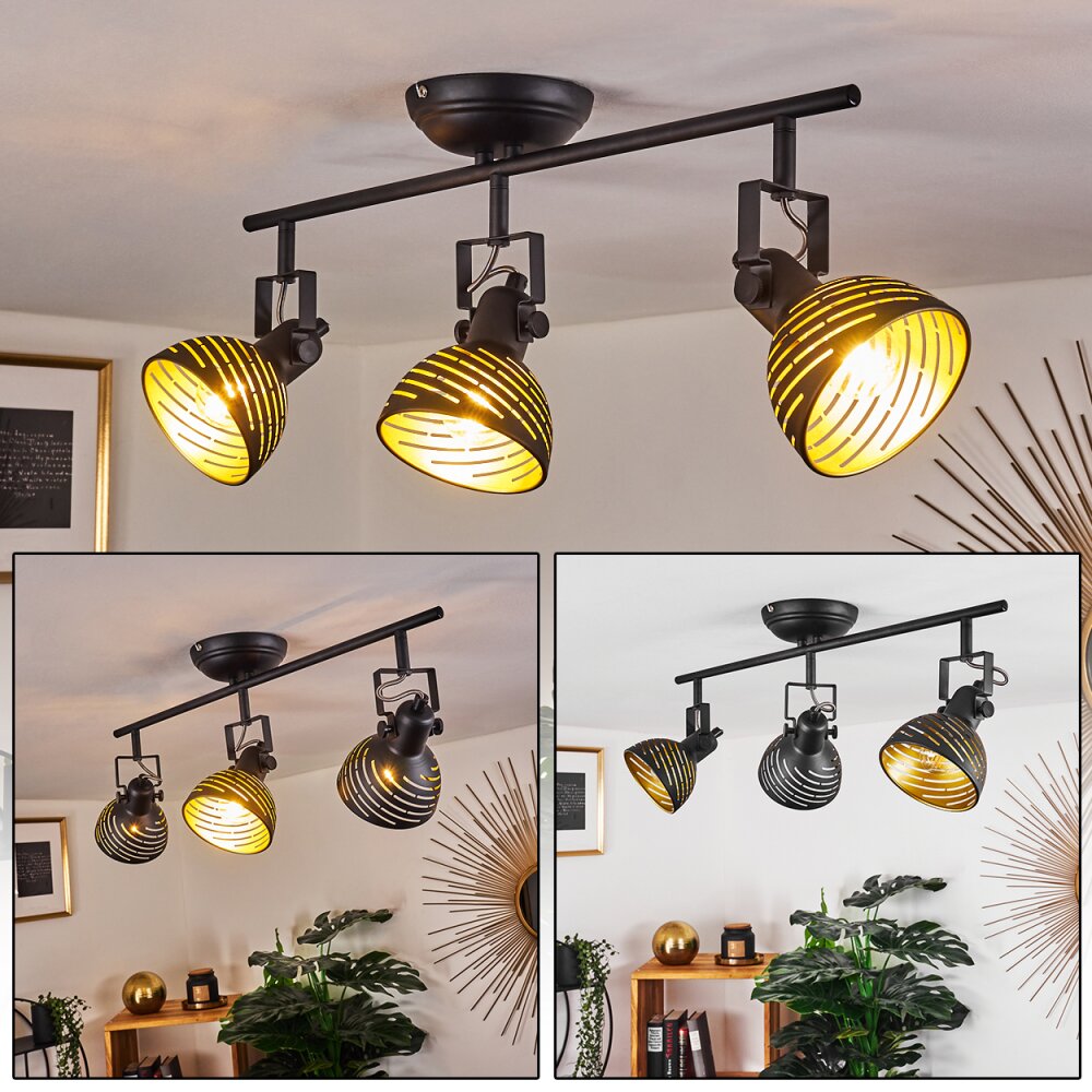 Osina Deckenleuchte Schwarz, 3-flammig main product photo
