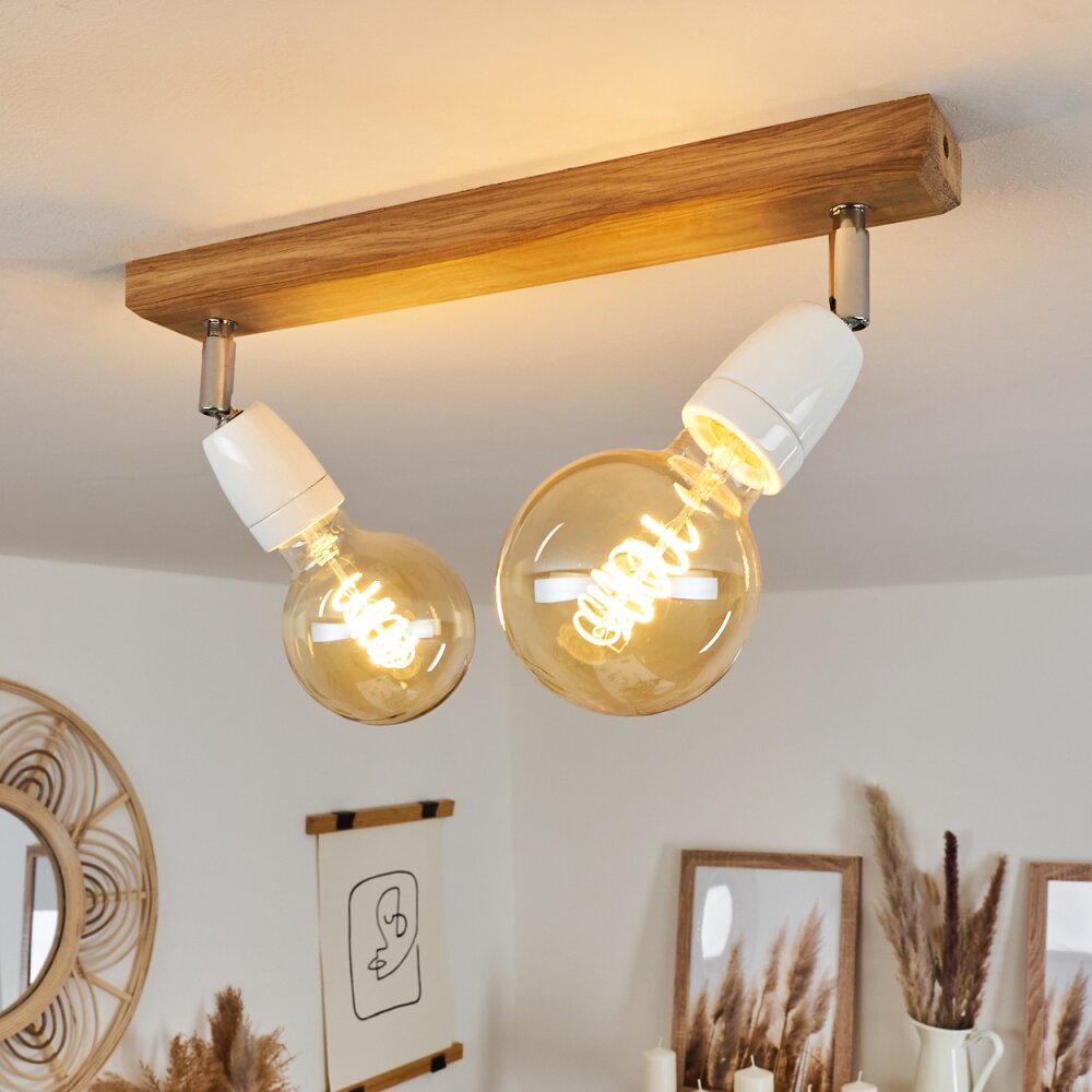 Musland Deckenleuchte Braun, Chrom, 2-flammig main product photo