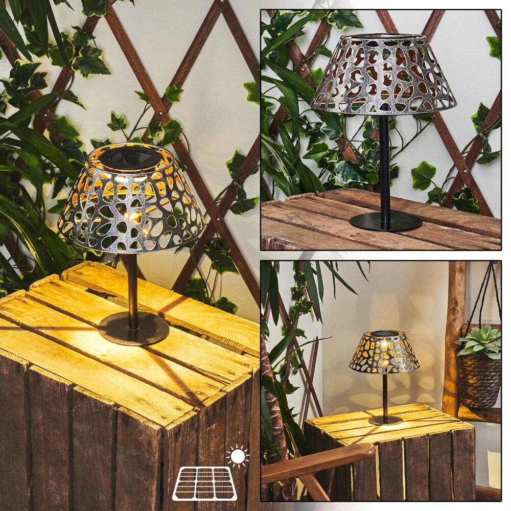 Moreland Solar-Tischleuchte LED Schwarz, 1-flammig main product photo