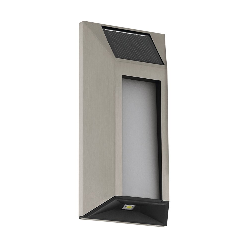 Eglo WALL Solar-Wandleuchte LED Edelstahl, Schwarz, 4-flammig main product photo