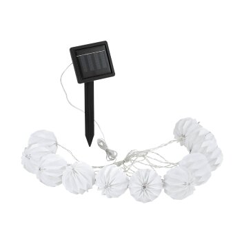 Eglo BALL Solar-Lichterkette LED Weiß, 10-flammig