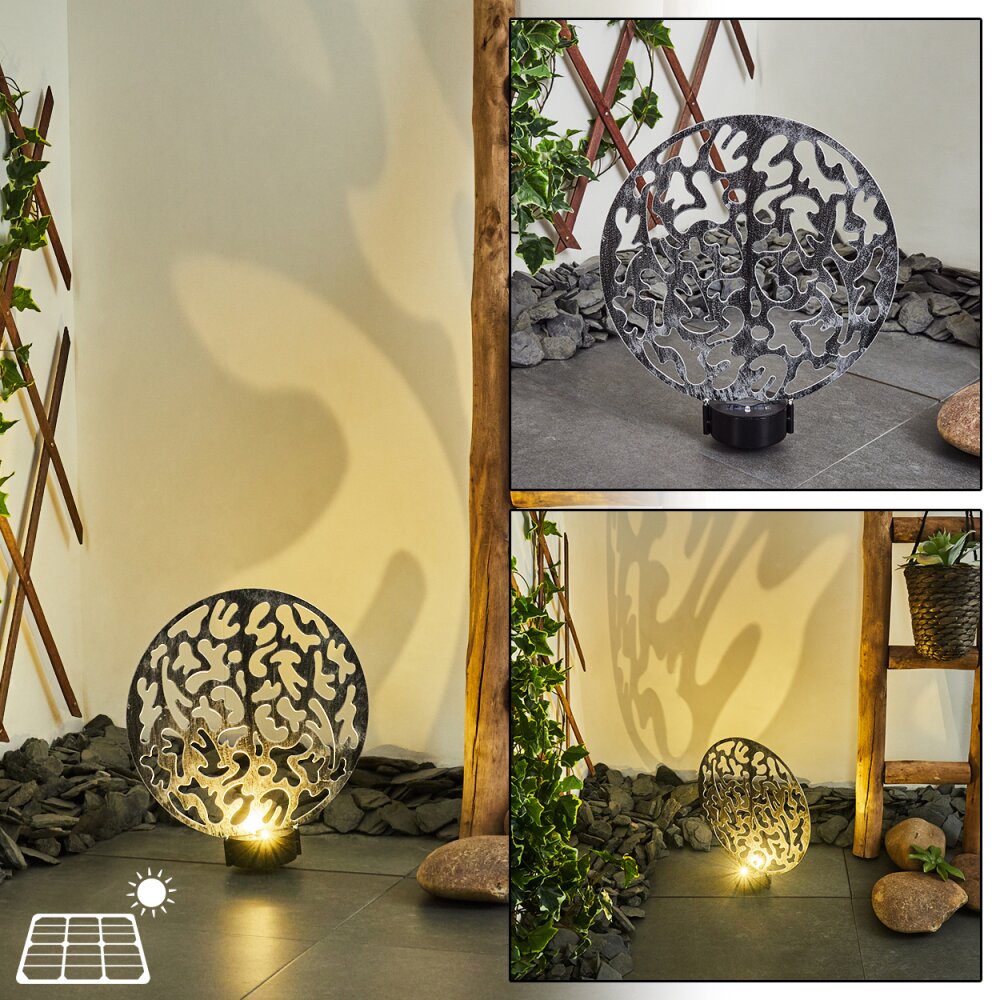 Kupa Solar-Kugelleuchte LED Schwarz, Silber, 2-flammig main product photo
