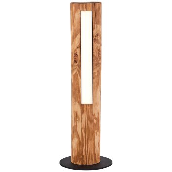 Brilliant Odun Tischleuchte LED Holz hell, Schwarz, 1-flammig