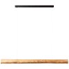 Brilliant Odun Pendelleuchte LED Holz hell, Schwarz, 1-flammig