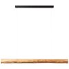 Brilliant Odun Pendelleuchte LED Holz hell, Schwarz, 1-flammig