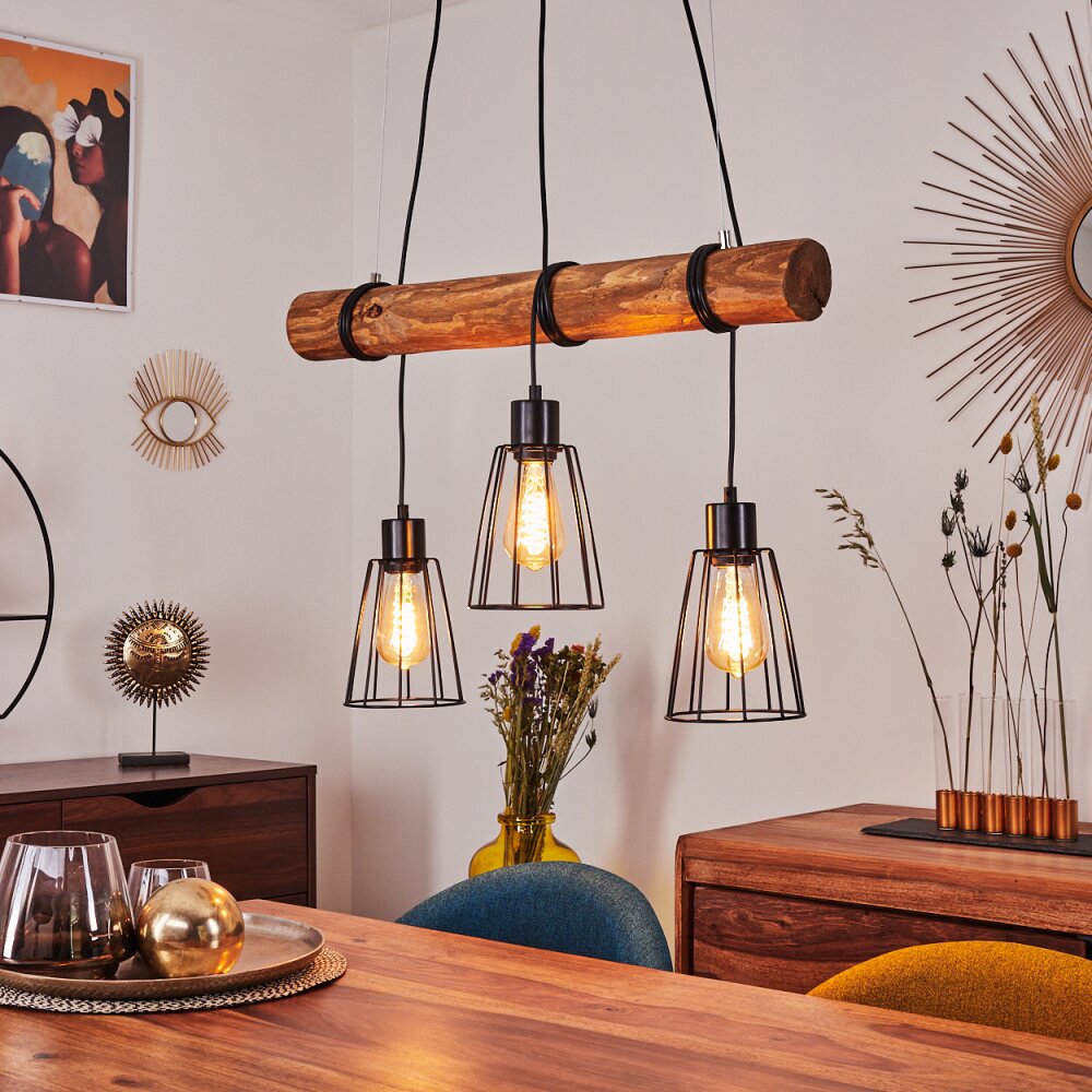 Canedo Pendelleuchte Braun, 3-flammig main product photo